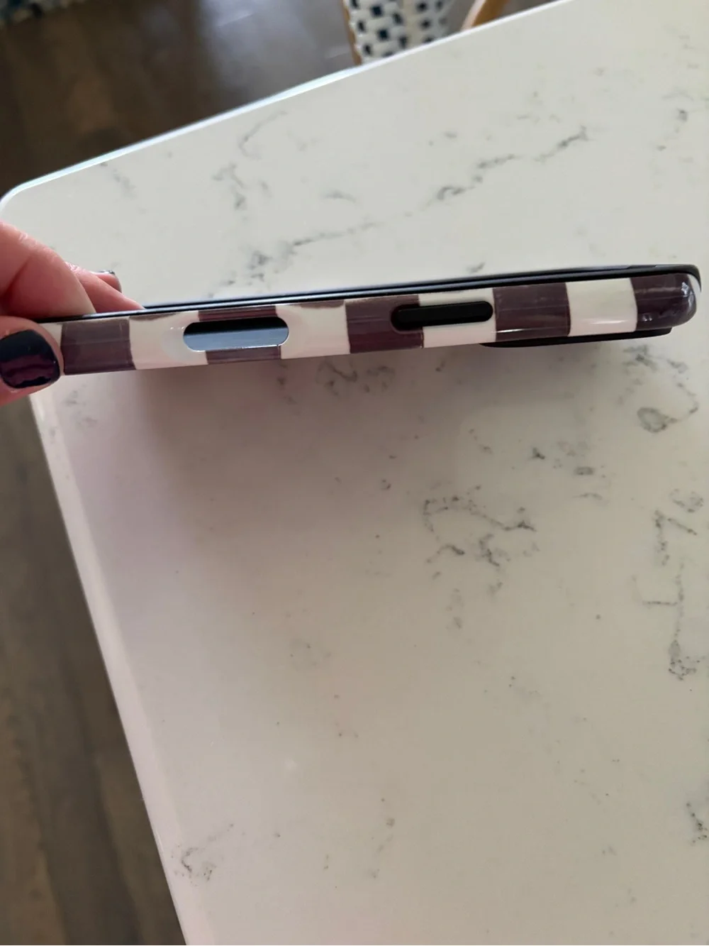 Checkerboard Black & White Phone Case - Mackenzie Childs Collaboration